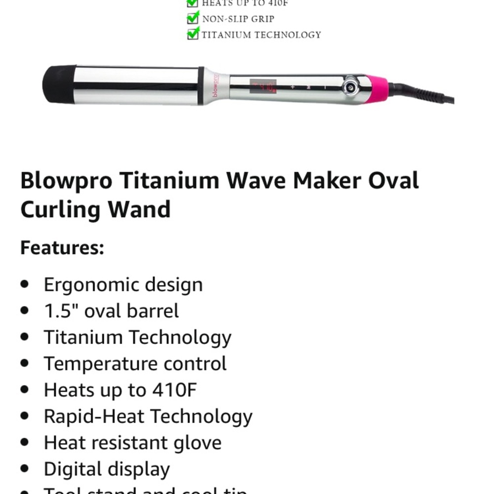 Professional salon curling wand. Blow Pro Wave Maker. Brand New.